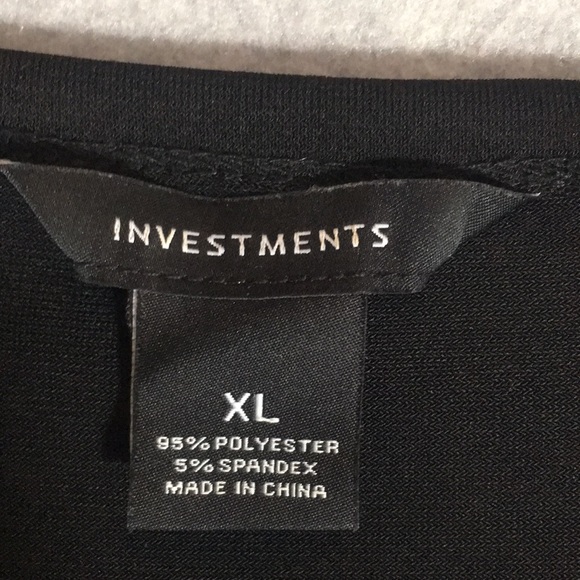 INVESTMENTS  Stretch Jersey Knit Color Block Shark-Bite Front Hem Defined Waist - Picture 15 of 16